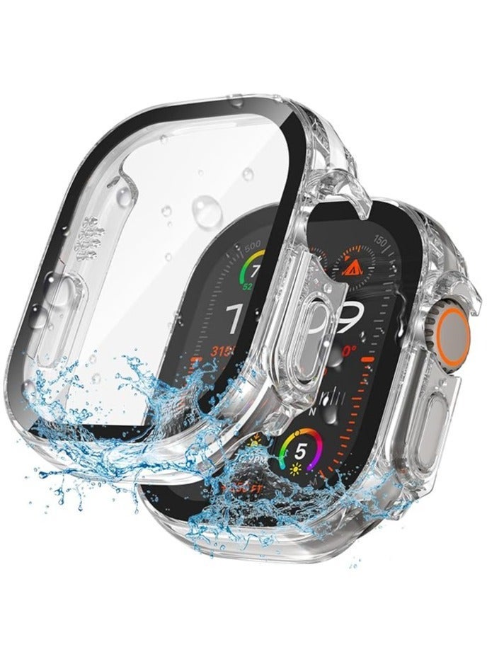 HablTech Protective Case Compatible with Apple Watch Ultra3/Ultra2/Ultra 49mm Case with Tempered Film Screen Protector for iWatch Full Protective Hard PC Bumper Touch Sensitive HD Screen - Image 1